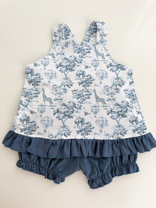 Safari Toile Girls Swing Back Set
