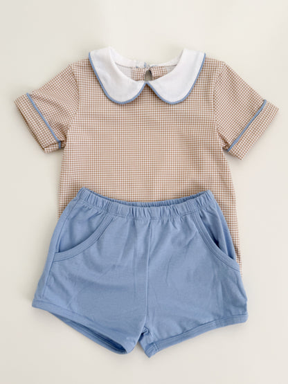 Archer Gingham Shortie Set
