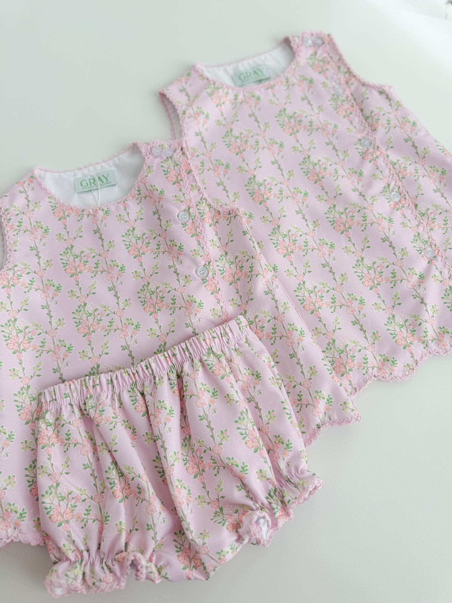 Greer Floral Bloomer Set