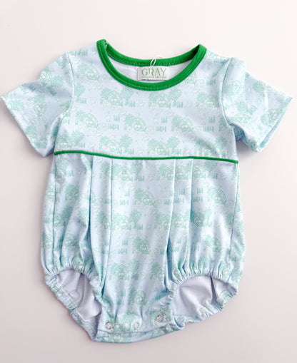 Green Farm Toile Boys Bubble