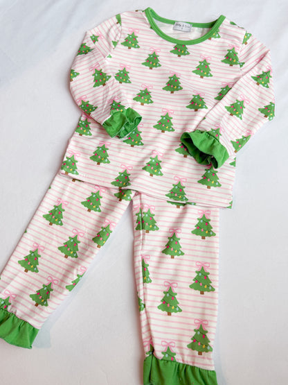 Oh Christmas Tree Pink Pajama Set