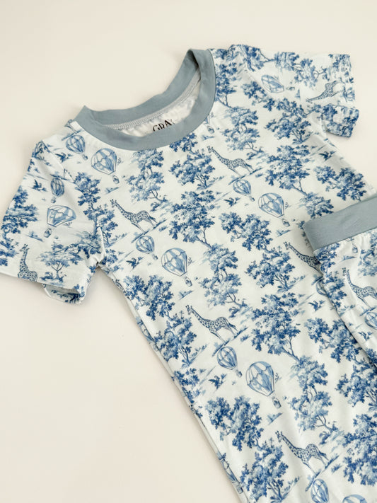 Safari Toile Bamboo Shortie Set