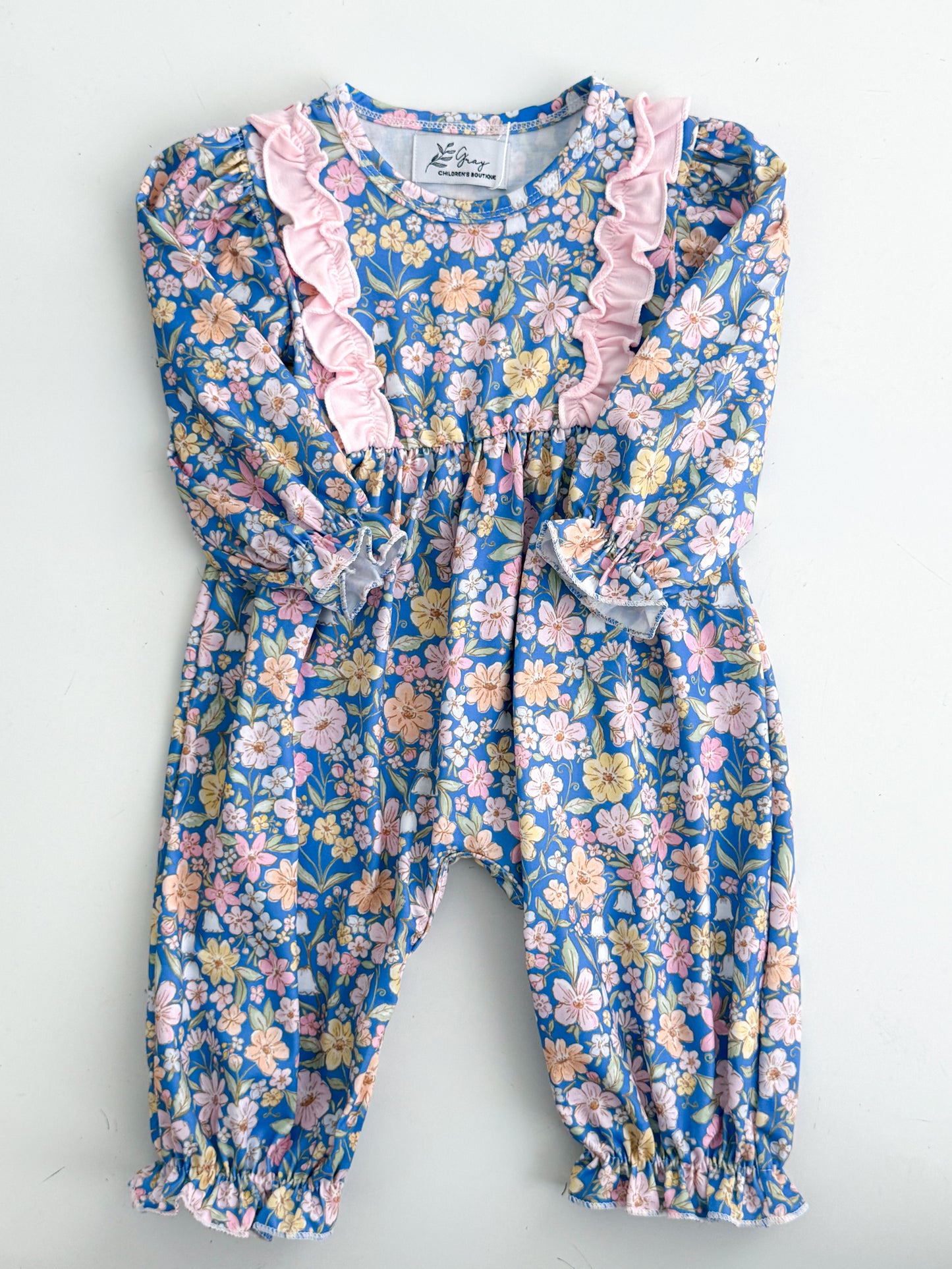 Melody Floral Long Romper