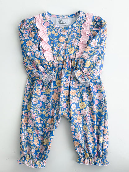 Melody Floral Long Romper