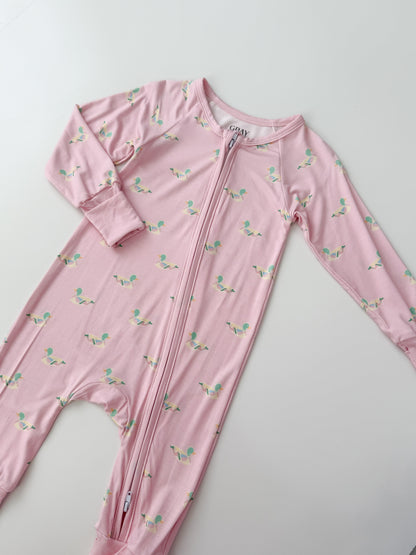 Pink Pond Parade Bamboo Zippy