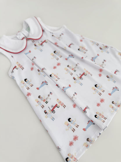 All American Girl Pleated Dress