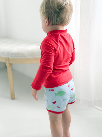 Reeling In Shortie Swim Set
