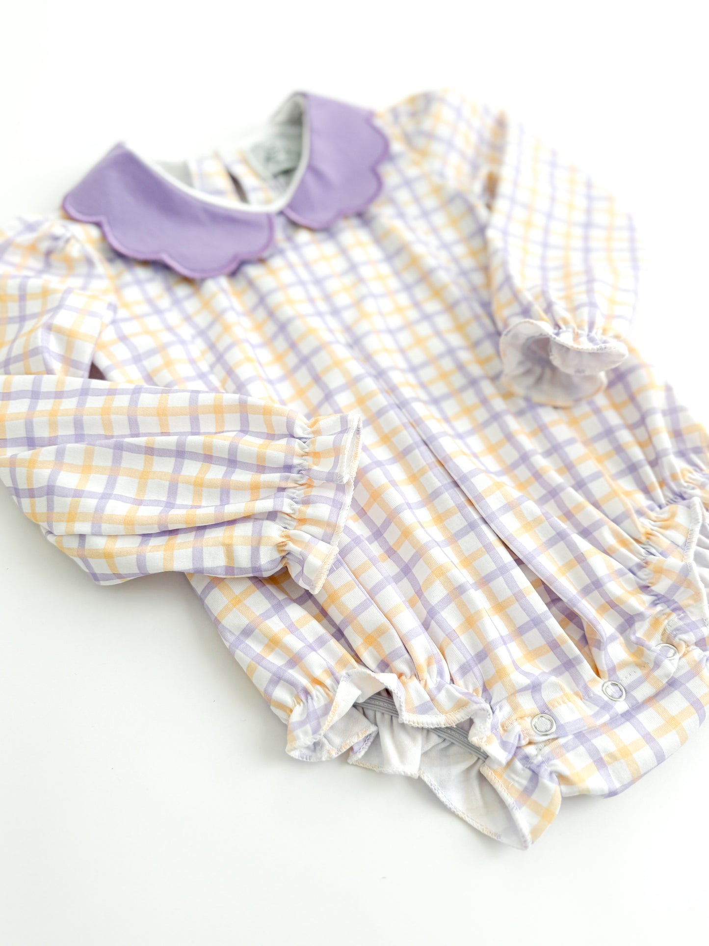 Touchdown Plaid Scallop Bubble