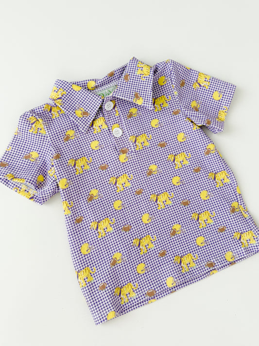 Gameday Gingham Polo