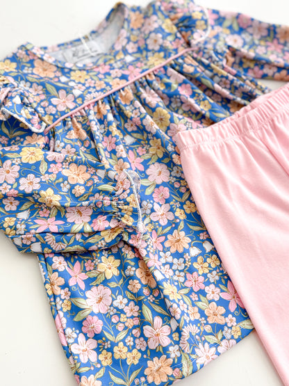 Melody Floral Bubble Pant Set