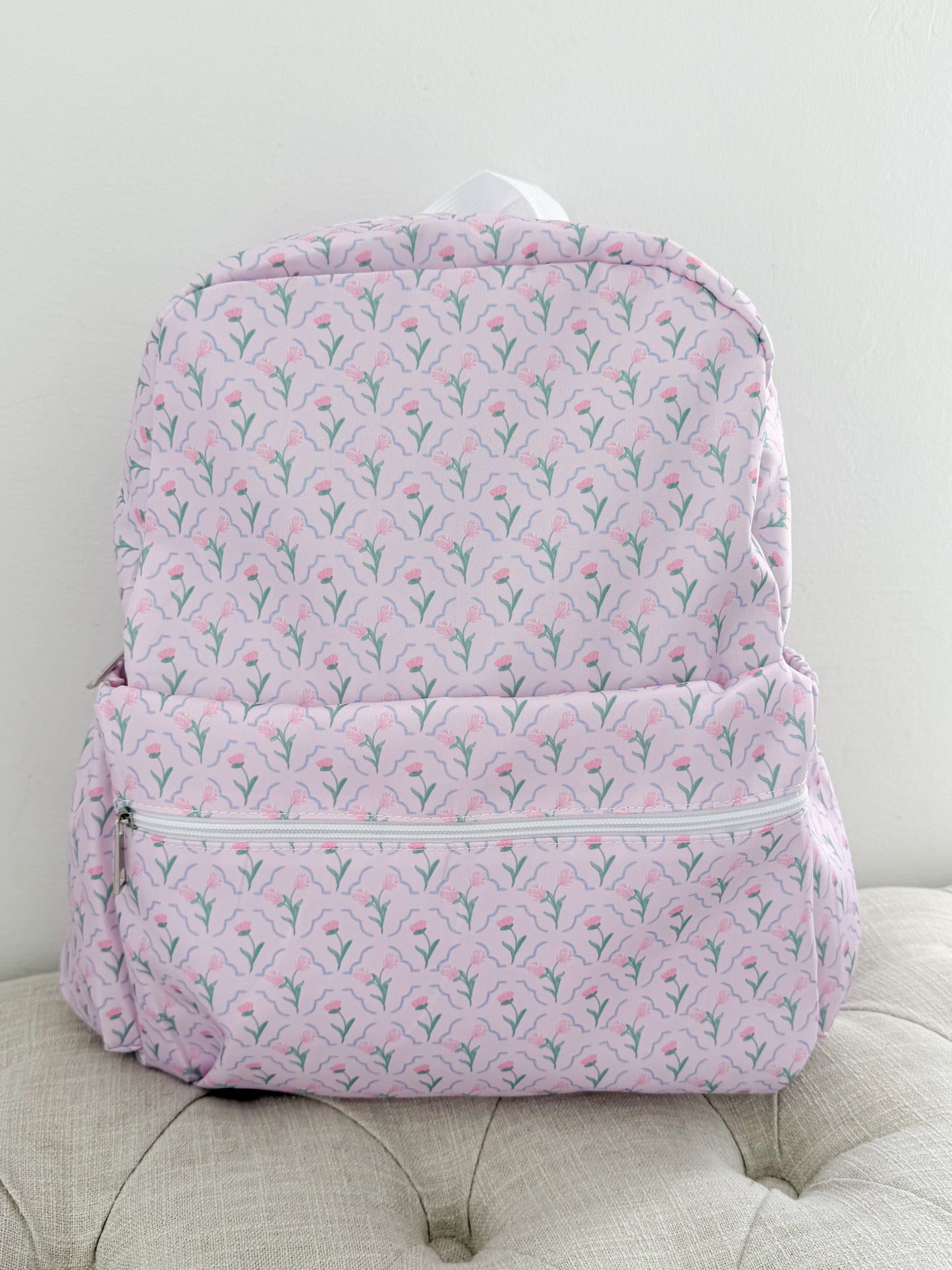 Pink Petal Floral Full Size Backpack