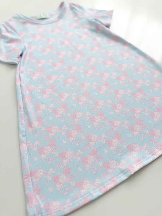 Pink Farm Toile Play Dress