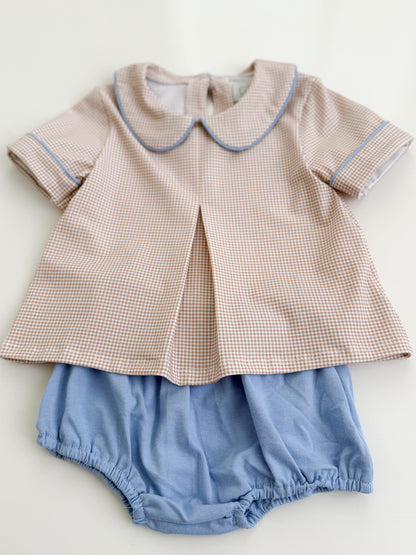 Archer Gingham Bloomer Set