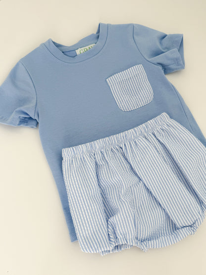 Benton Seersucker Bloomer Set
