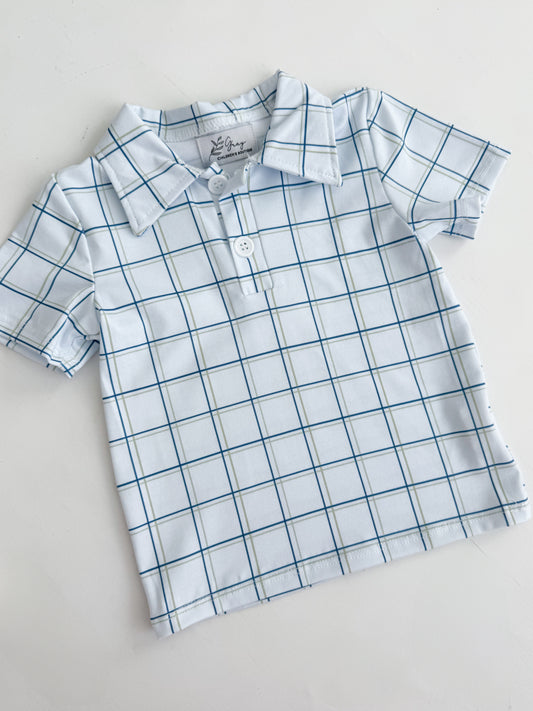 Nicholas Plaid Polo