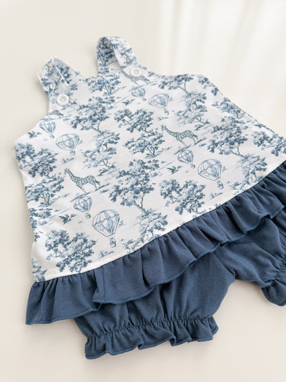 Safari Toile Girls Swing Back Set