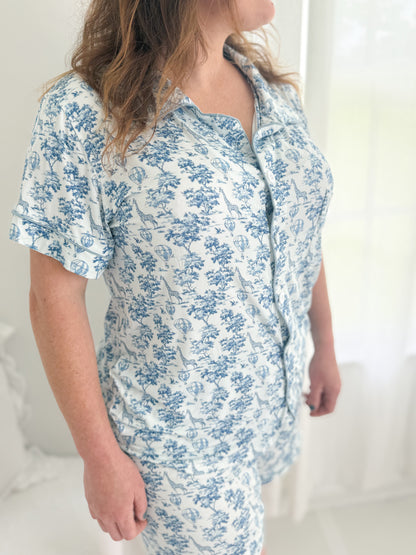 Safari Toile Bamboo Mom Set