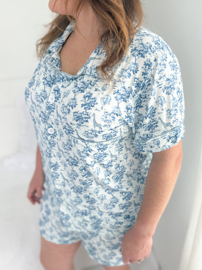 Safari Toile Bamboo Mom Set