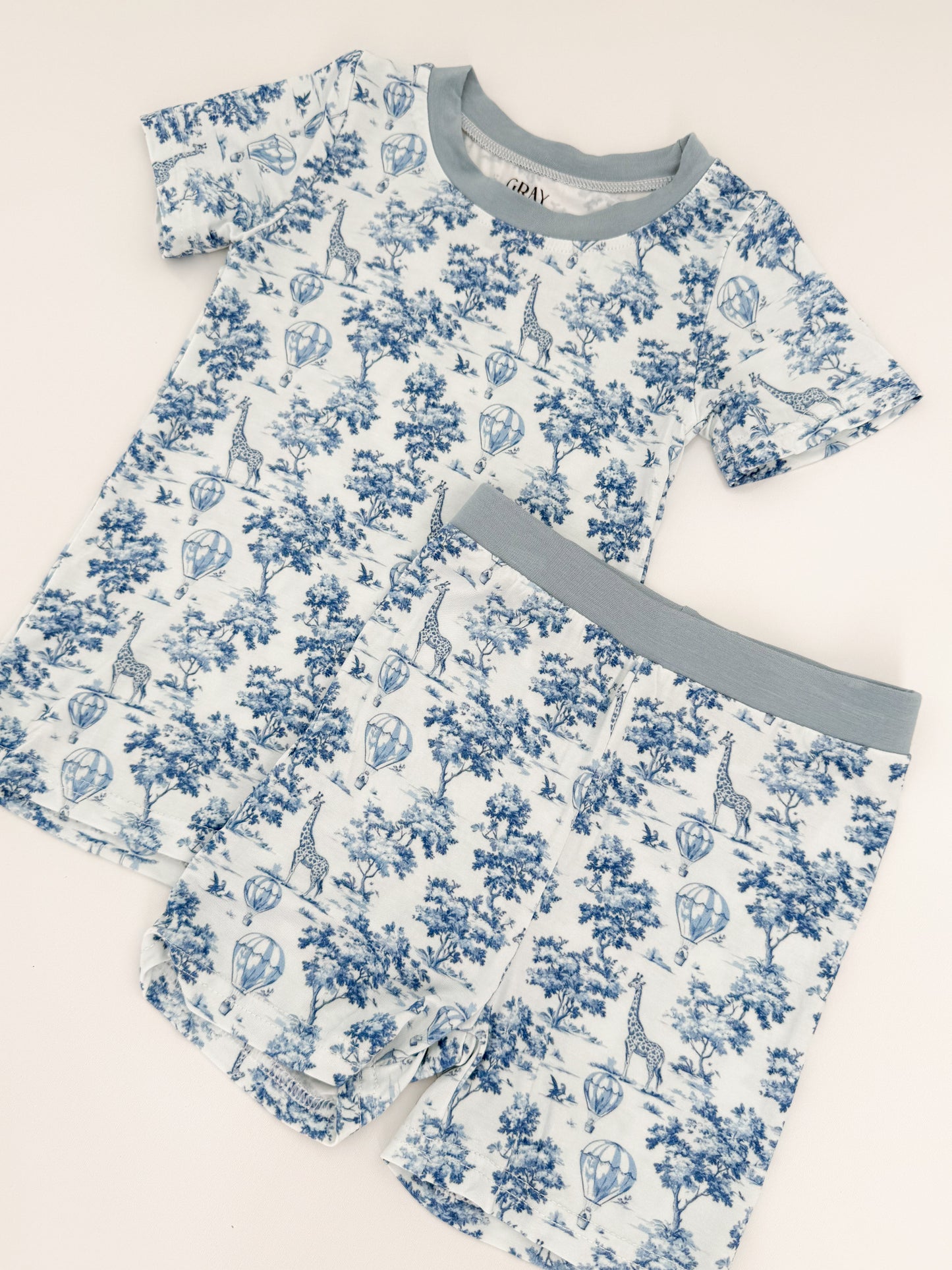 Safari Toile Bamboo Shortie Set