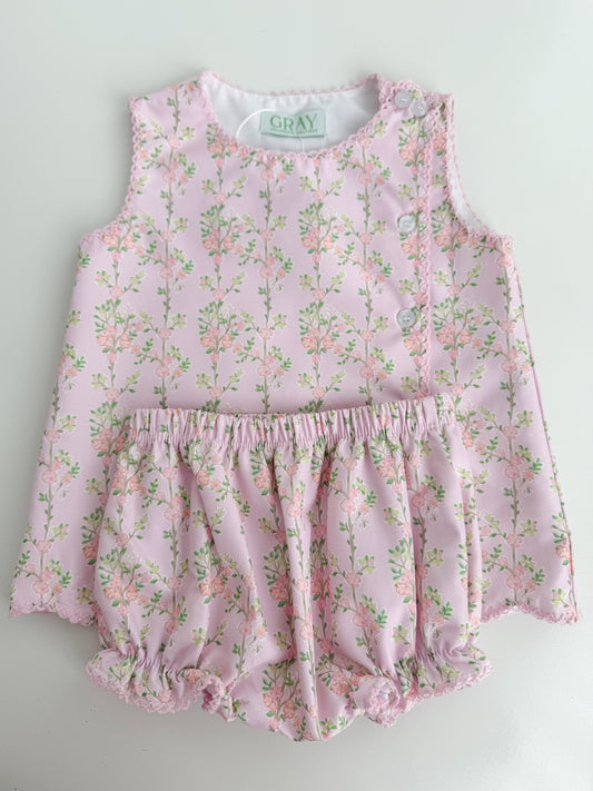 Greer Floral Bloomer Set