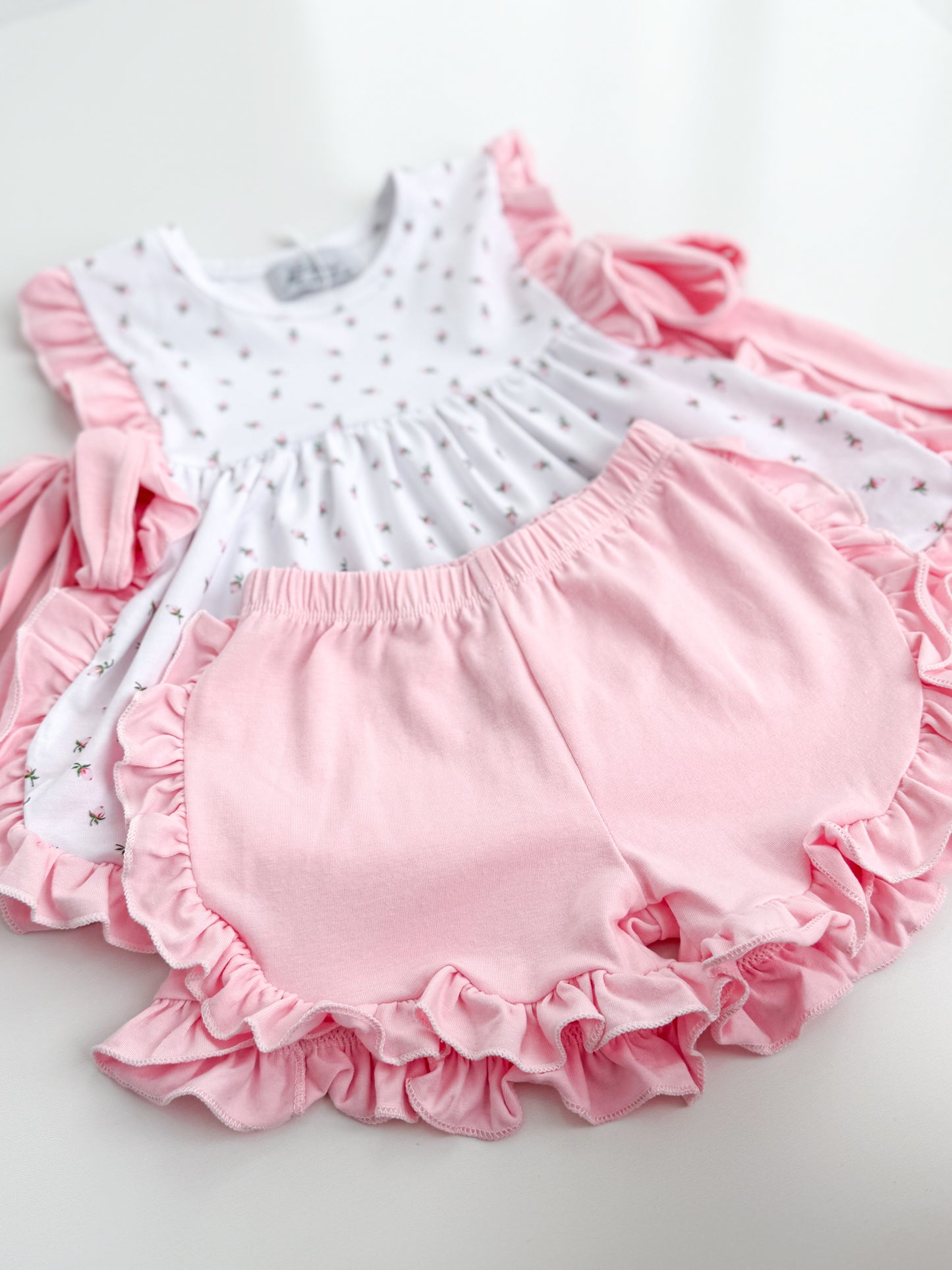 Rosebud Ruffle Short Set
