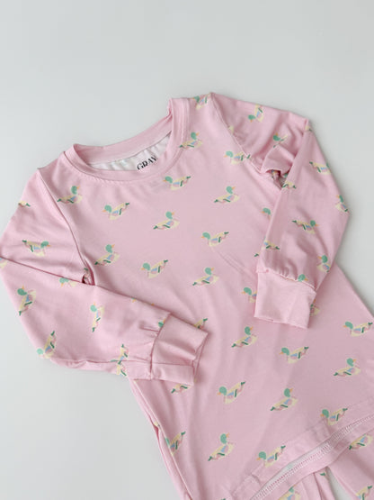 Pink Pond Parade Bamboo Set