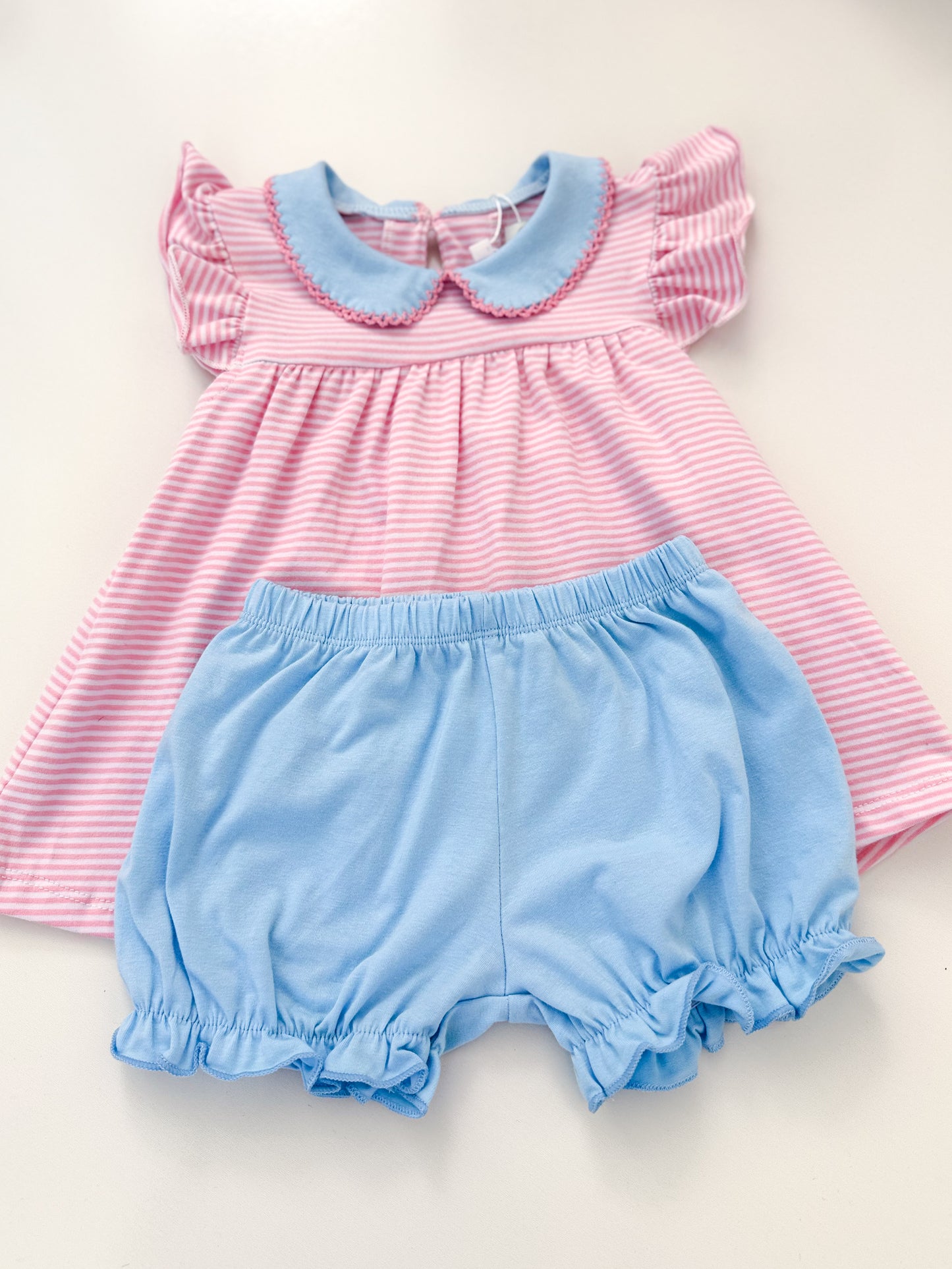 Emmie Striped Bloomer Set