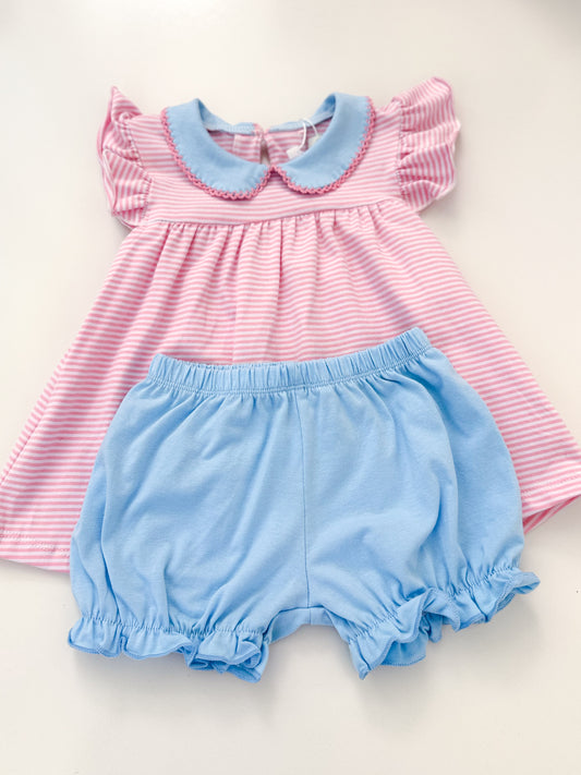 Emmie Striped Bloomer Set