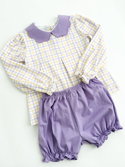 Touchdown Plaid Bloomer Set
