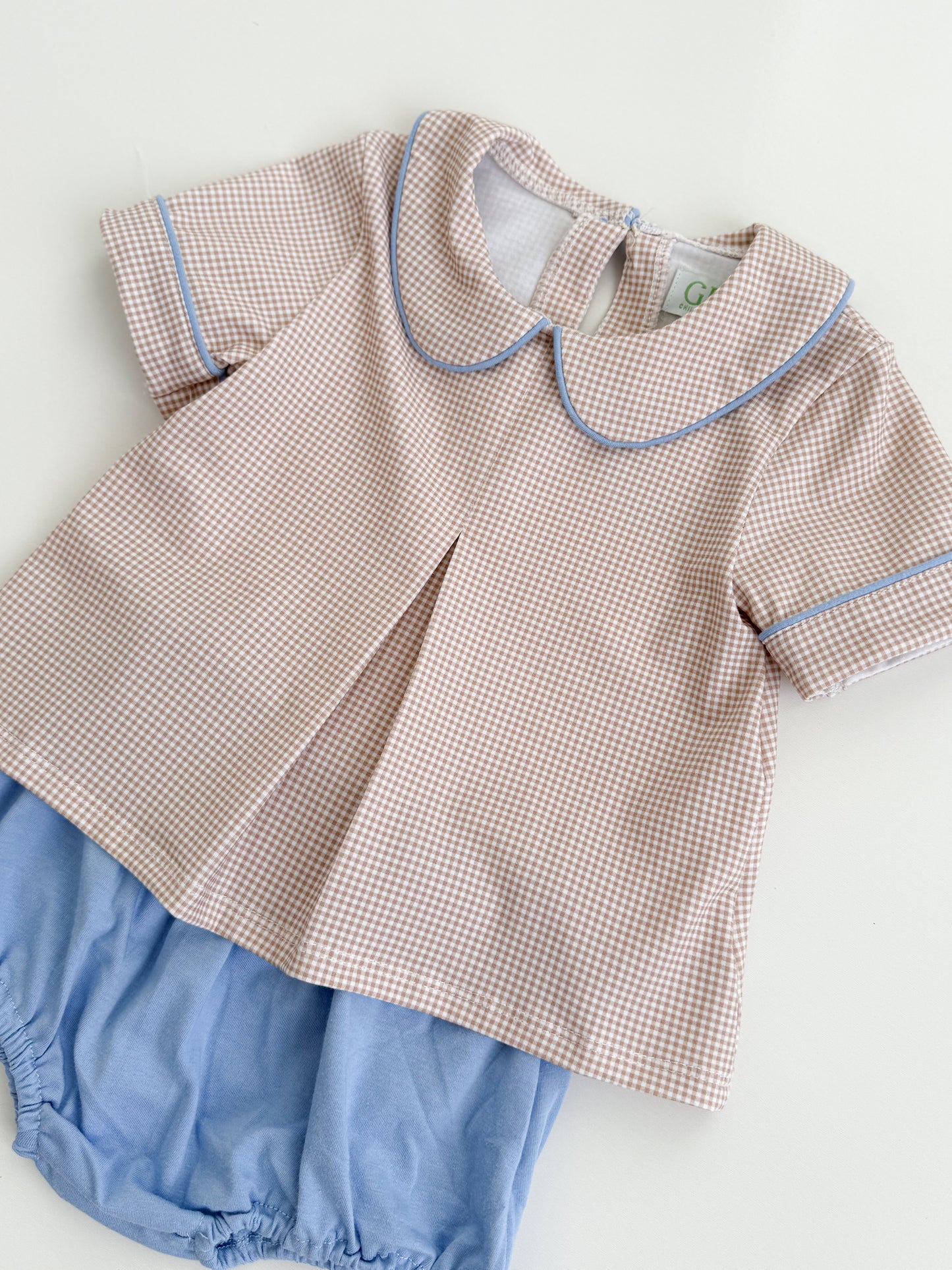 Archer Gingham Bloomer Set