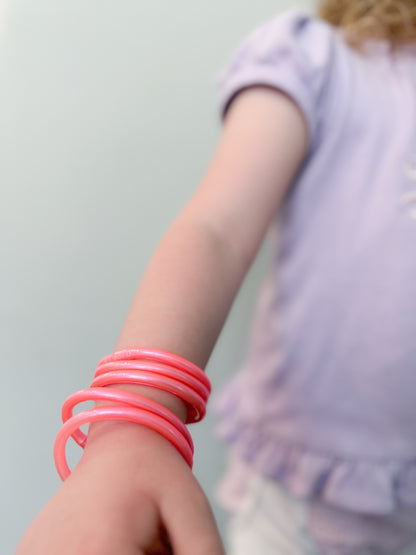 Pink Jelly Bangles