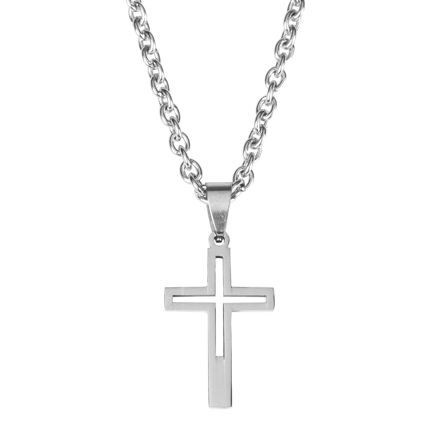 Ryder 18" Cutout Cross Necklace