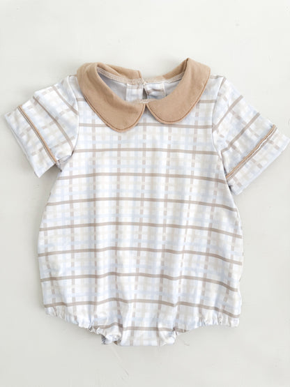 Teddy Plaid Boys Bubble