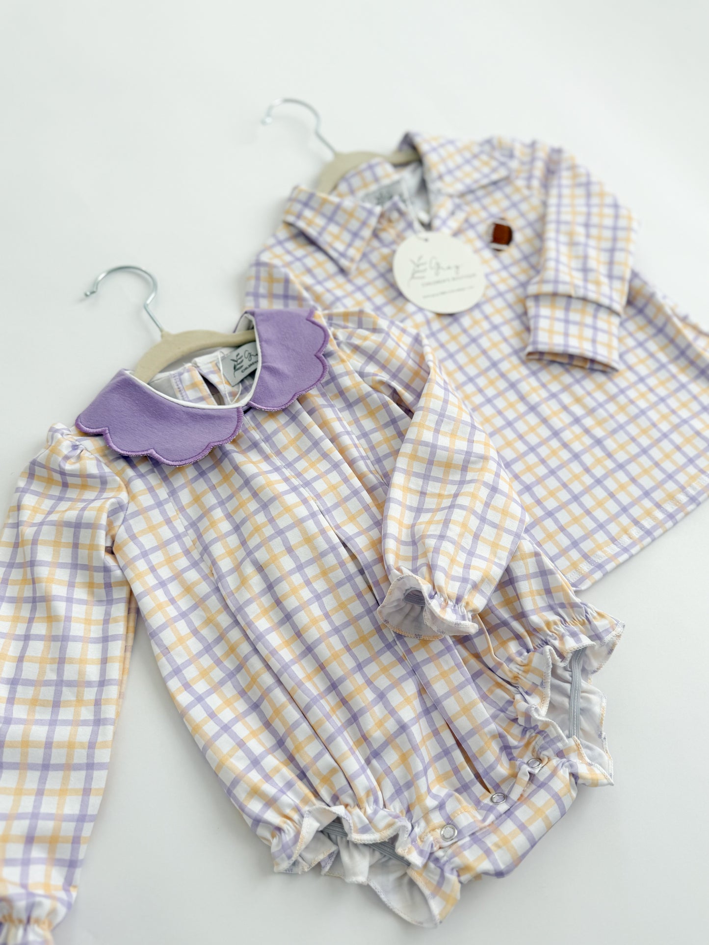 Touchdown Plaid Scallop Bubble