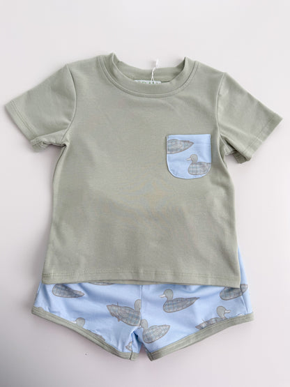 Pintails + Plaid Shortie Set