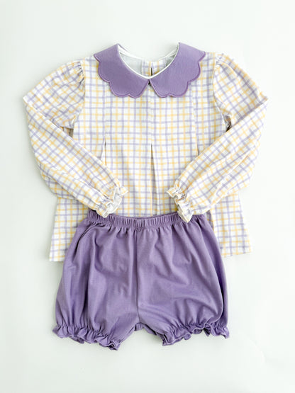 Touchdown Plaid Bloomer Set