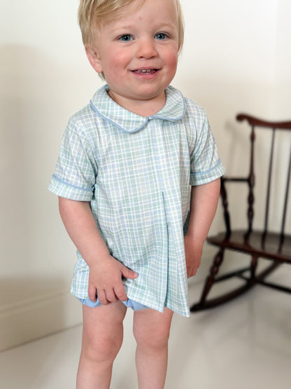 Lincoln Plaid Bloomer Set