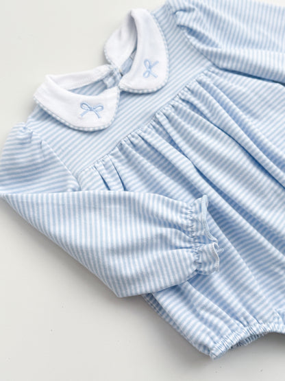 Claire Striped Bow Bubble