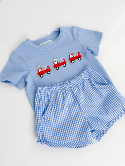 Fire Truck Shortie Set