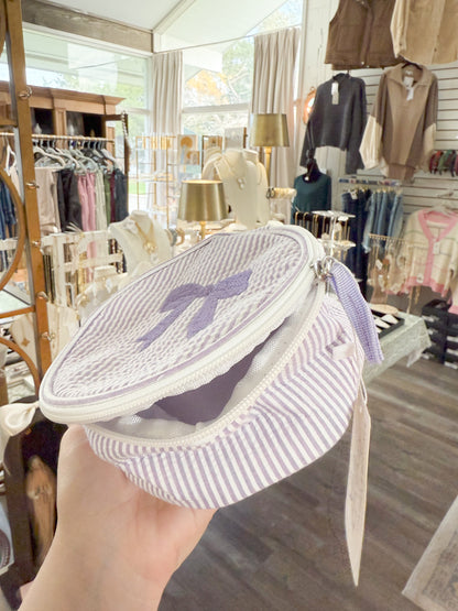Seersucker Button Bag