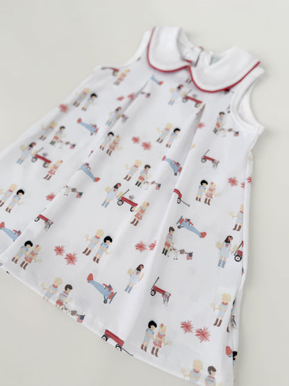 All American Girl Pleated Dress