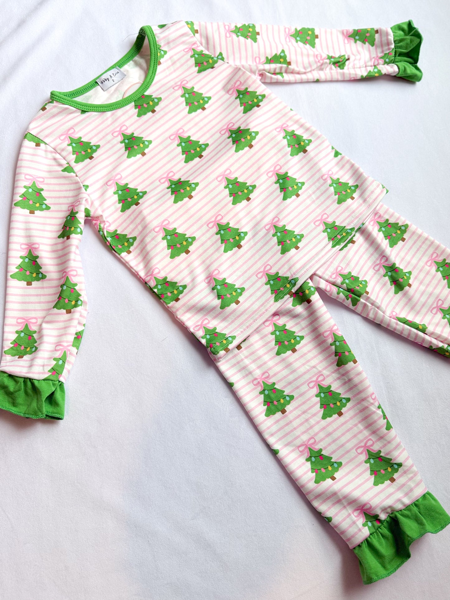 Oh Christmas Tree Pink Pajama Set