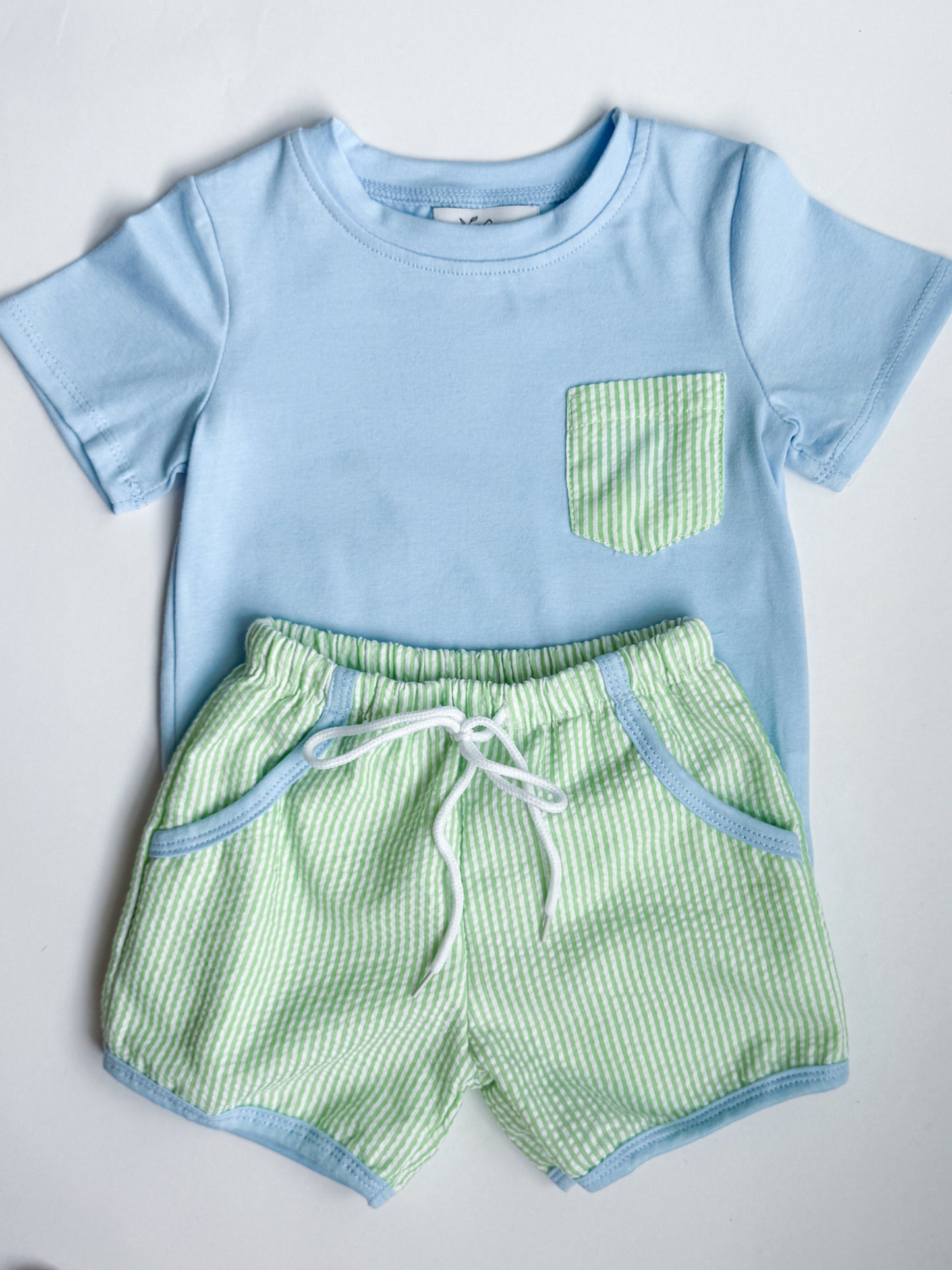 Oliver Seersucker Short Set