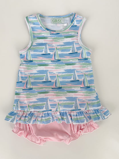 Sail Away Girls Bloomer Set