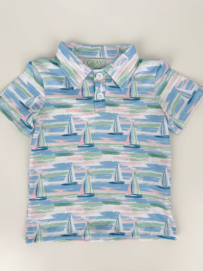 Sail Away Boys Polo