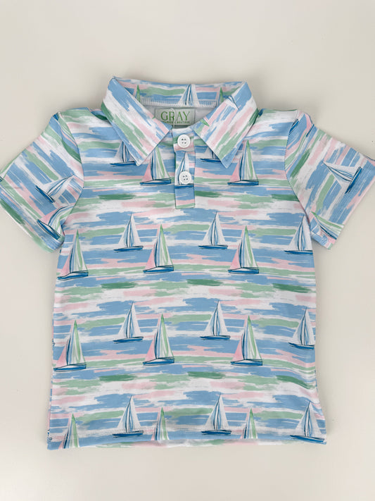 Sail Away Boys Polo