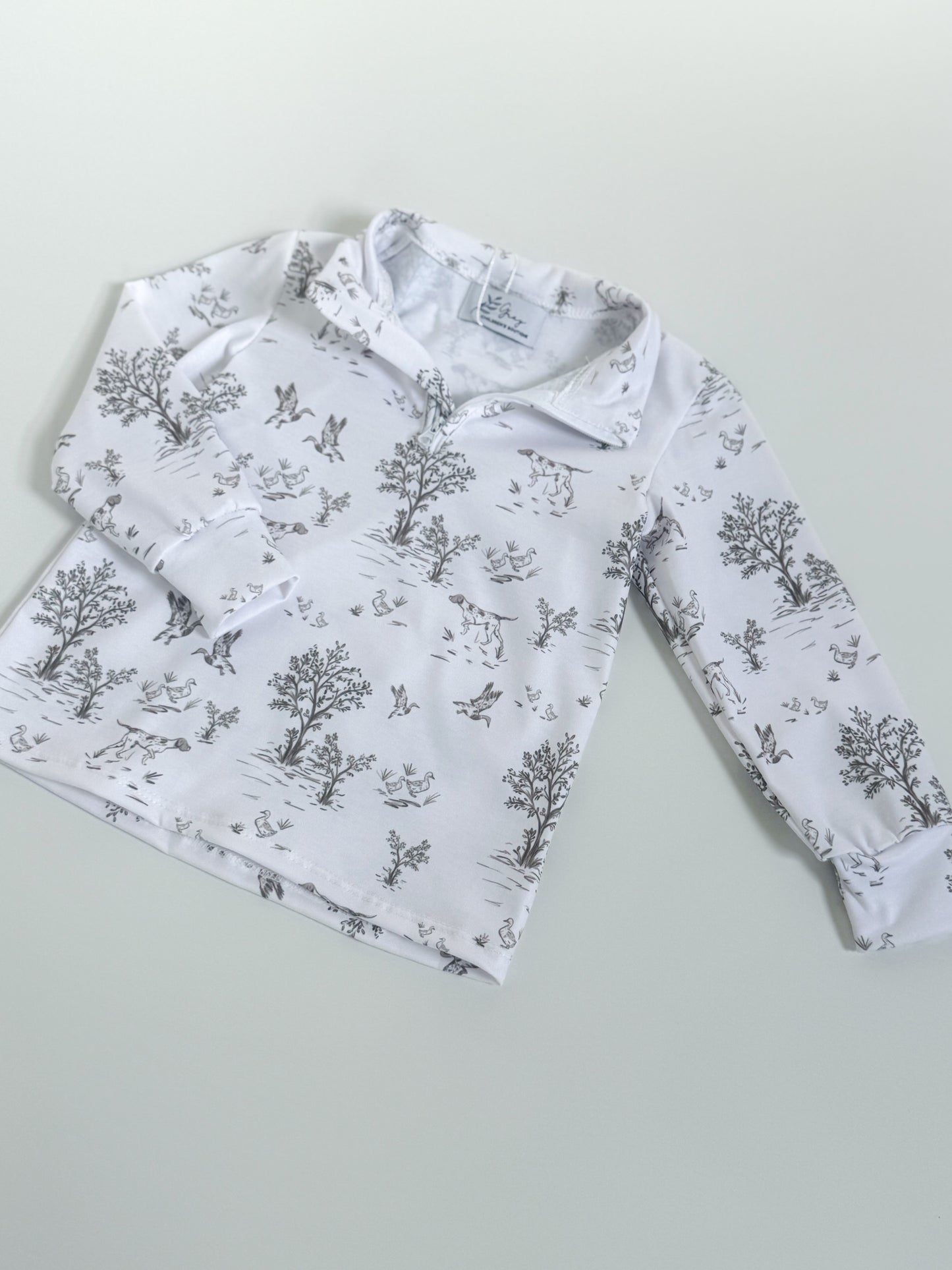 Pointer Toile Knit Quarter Zip