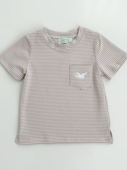 Everyday Striped Pocket Tees