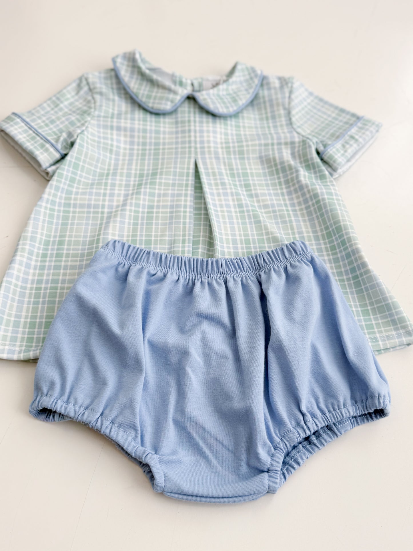 Lincoln Plaid Bloomer Set