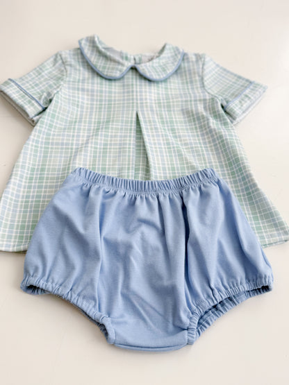 Lincoln Plaid Bloomer Set